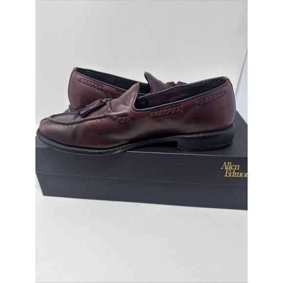 Allen Edmonds The Adams Independence Collection Burgundy Loafers Tassle Sz 10 D main image 11